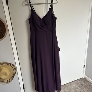 Azazie Lennon Plum Bridesmaid Dress